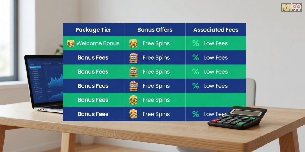 Bảng giá chi tiết các gói dịch vụ top casino rr99 cập nhật năm 2025