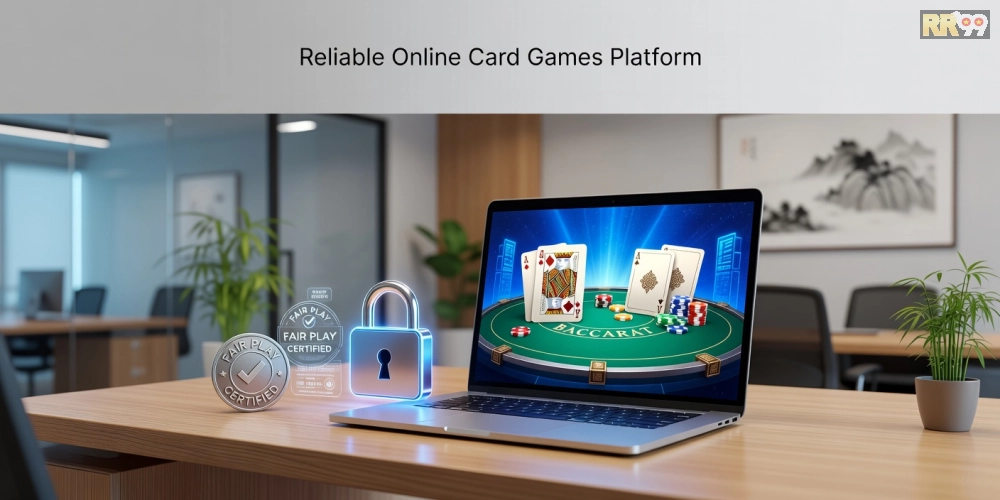 Khái niệm game bài uy tín rr99 được minh họa qua các yếu tố bảo mật và công bằng