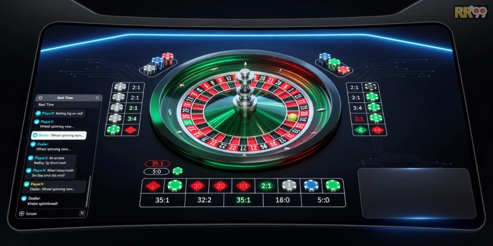 Hình ảnh giao diện trực tiếp casino rr99 trên nền tảng W88